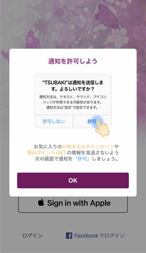TSUBAKI登録手順2